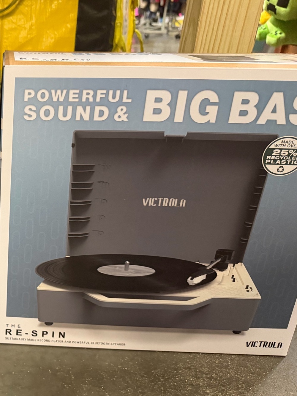 Victrola Re-Spin Sustainable Bluetooth Suitcase Record Player-